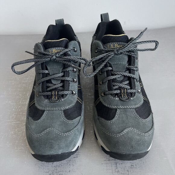 LL Bean Tek 2.5 Waterproof Suede Trail Hiking Shoes Mens 9 M Gray/Black main image 10